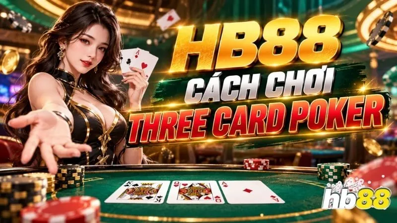 HB88 cách chơi Three Card Poker và quy tắc chia bài cơ bản